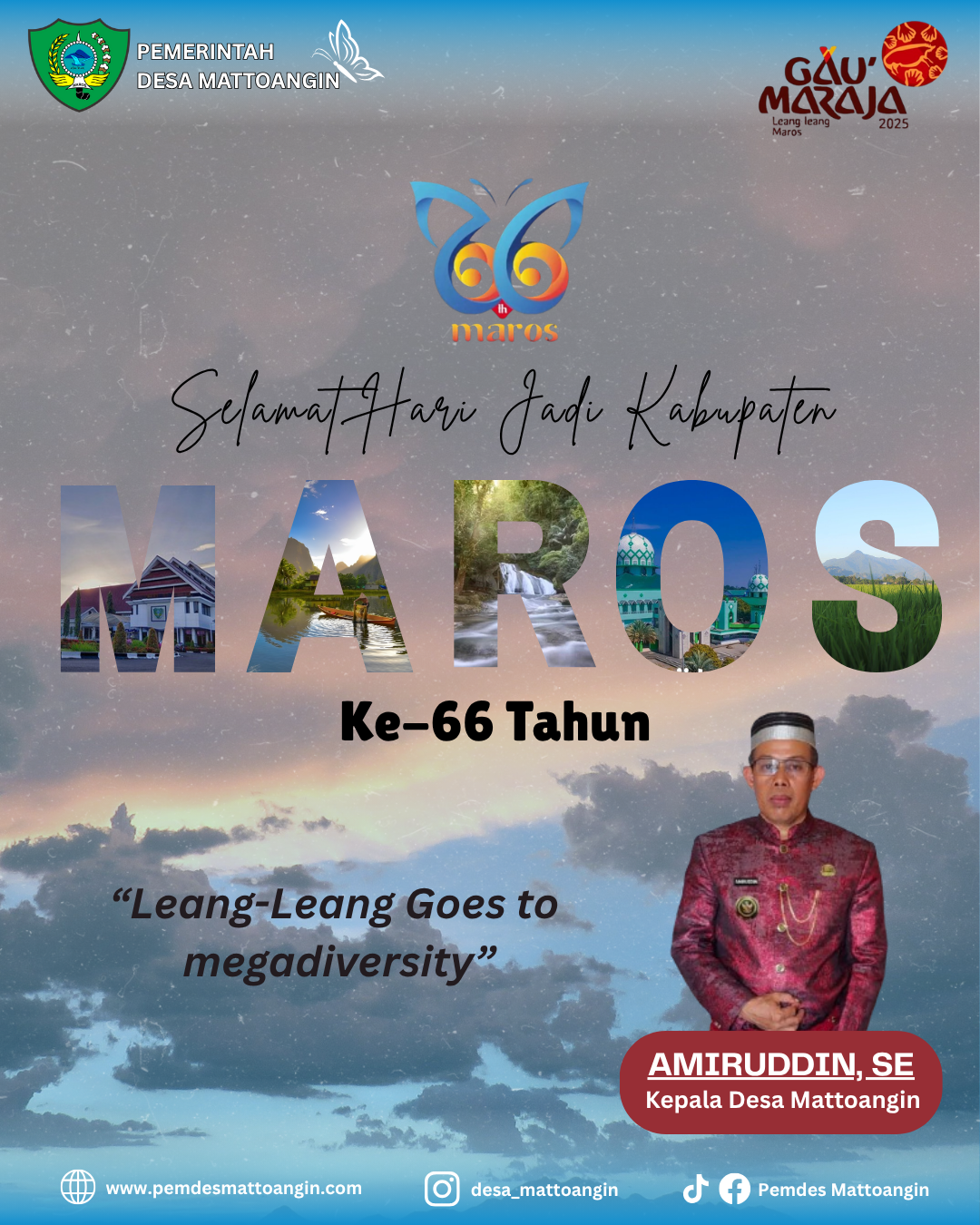 Selamat Hari Jadi Kabupaten Maros Ke-66 Tahun