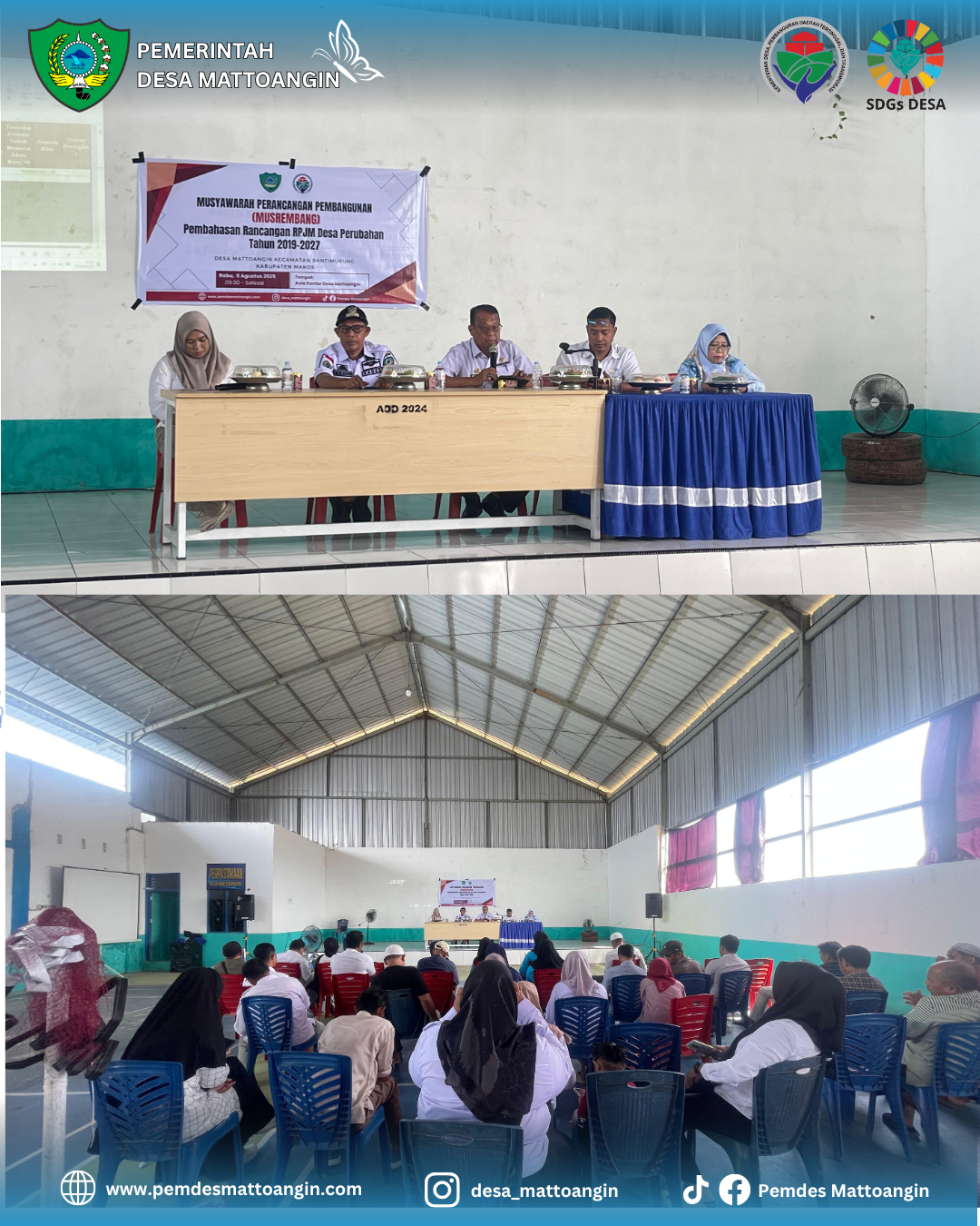 Musrembang pembahasan Rancangan Perubahan Rencana Pembangunan Jangka Menengah Desa (RPJMDes) Tahun 2019–2027